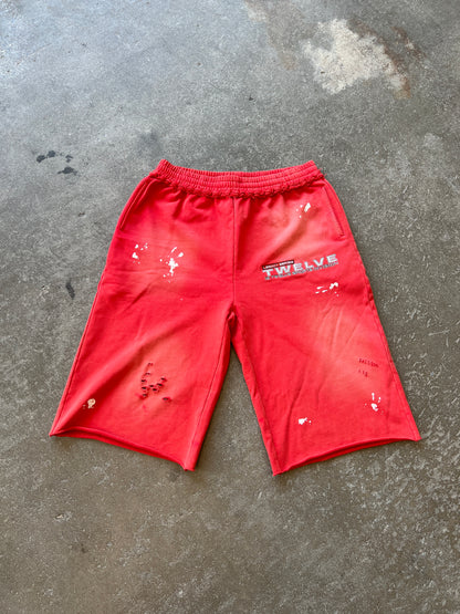 “LEGACY SERIES” RED 3/4 SHORTS