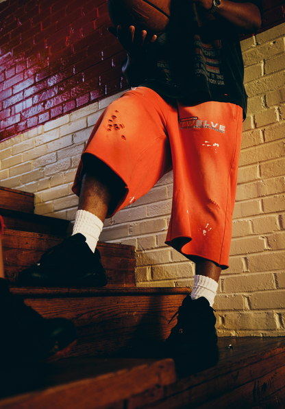 “LEGACY SERIES” RED 3/4 SHORTS